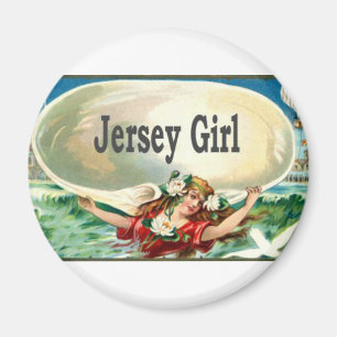 Vintage Jersey Shore Jersey Girl Magnet