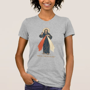 Vintage Jesus, ich vertraue auf dich, religiöser V T-Shirt