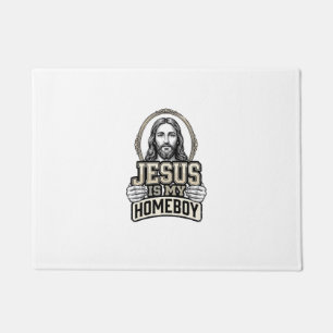 Vintage Jesus Is My Homeboy Gravur Vektor Design Fußmatte