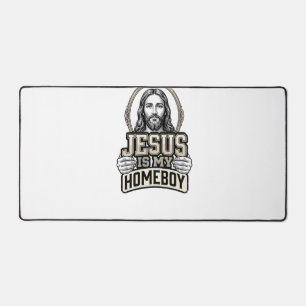 Vintage Jesus Is My Homeboy Gravur Vektor Design Schreibtischunterlage