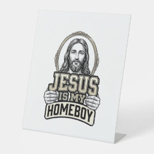 Vintage Jesus Is My Homeboy Gravur Vektor Design Sockelschild