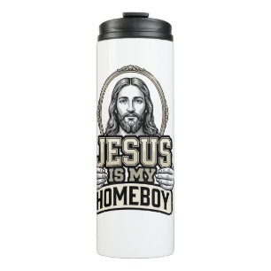 Vintage Jesus Is My Homeboy Gravur Vektor Design Thermosbecher