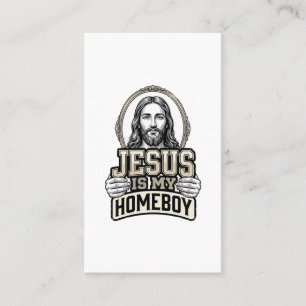 Vintage Jesus Is My Homeboy Gravur Vektor Design Visitenkarte