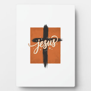 Vintage-Jesus-Kreuz-Christliches-Shirt-Design_1 Fotoplatte