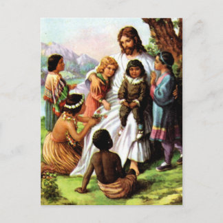 Vintage Jesus-Lieben Postkarte
