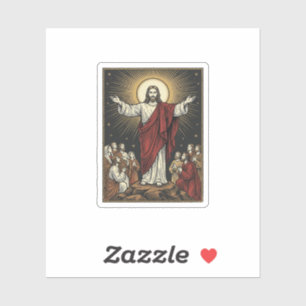 Vintage Jesus Strahlende Herrlichkeit Christliche  Aufkleber