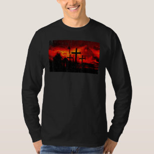 Vintage Jesus und der Dieb am Kreuz Christlich T-Shirt