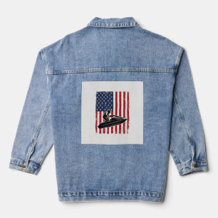 Vintage-Jetski-Amerikanische-Flagge-Vektor-Shirt-D Jeansjacke