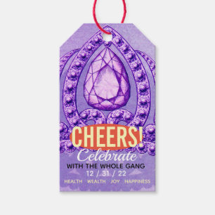 Vintage Jewel Celebration Gift Tags Geschenkanhänger