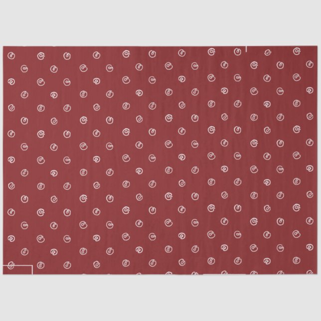 Vintage Jingle Bell Tissue Paper- Seidenpapier (Vorderseite)