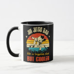Vintage Jiu Jitsu Dad Training Father Father's Tasse<br><div class="desc">Vintage Jiu Jitsu Dad Training Father Father's Day Gift. Perfect gift for your dad,  mom,  papa,  men,  women,  friend and family members on Thanksgiving Day,  Christmas Day,  Mothers Day,  Fathers Day,  4th of July,  1776 Independent day,  Veterans Day,  Halloween Day,  Patrick's Day</div>
