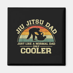 Vintage Jiu Jitsu Papa wie ein normaler Papa nur Magnet