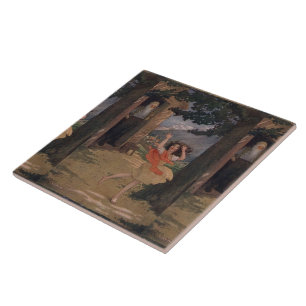 Vintage Johanna Spyri Heidi der Schweizer Alpen Fliese