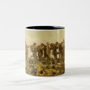 Vintage John Singer Sargent Erster Weltkrieg Verga Zweifarbige Tasse
