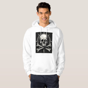 Vintage Jolly Roger Totenkopf & Knochen Unisex Hoodie