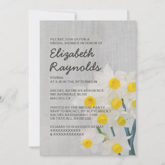 Vintage Jonquil Bridal Shower Einladung