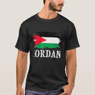 Vintage jordanische Flagge I Liebe Jordanien T-Shirt