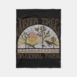 Vintage Joshua Tree Nationalpark Retro Outdoor-Cam Fleecedecke