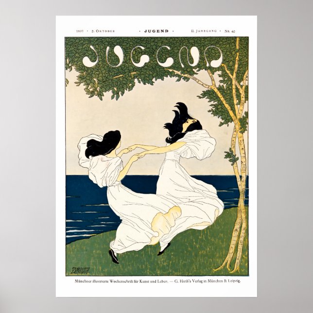 Vintage Jugendjugendabdeckung Poster (Vorne)