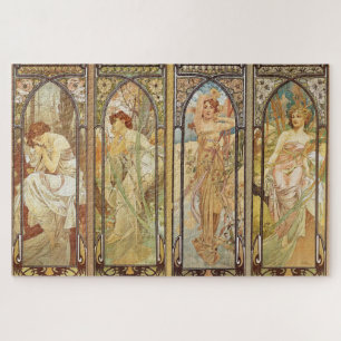 Vintage Jugendstil Alphonse Mucha Puzzle