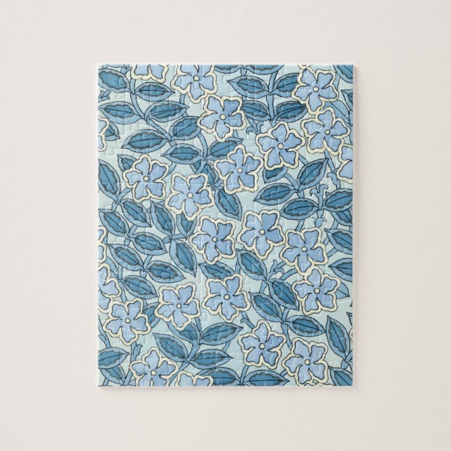 Vintage Jugendstil-Blume im Garten Puzzle (Vertikal)