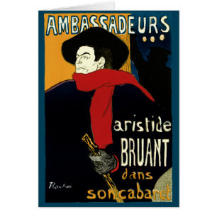 Vintage Jugendstil-Botschafter, Toulouse Lautrec
