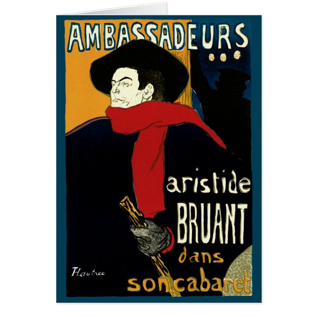 Vintage Jugendstil-Botschafter, Toulouse Lautrec (Vorne)