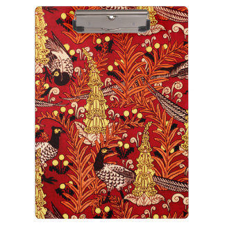 Vintage Jugendstil-Dekoelemente, Fernen und Kronle Klemmbrett