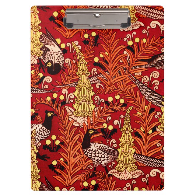 Vintage Jugendstil-Dekoelemente, Fernen und Kronle Klemmbrett (Vorderseite)