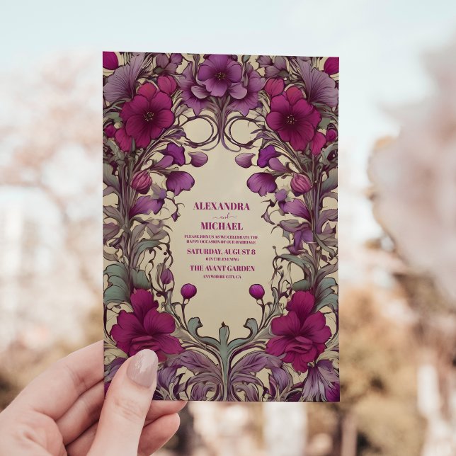 Vintage Jugendstil-Einladung Einladung (Von Creator hochgeladen)