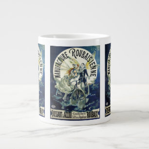 Vintage Jugendstil-Fairies, Fahrrad Pierrot Moon Jumbo-Tasse