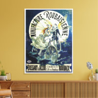 Vintage Jugendstil-Fairies, Fahrrad Pierrot Moon