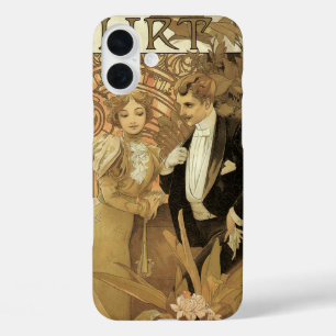 Vintage Jugendstil-Flirt-Kekse, Alphonse Mucha iPhone 16 Plus Hülle