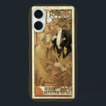 Vintage Jugendstil-Flirt-Kekse, Alphonse Mucha iPhone 16 Hülle<br><div class="desc">Vintage Illustration französisches Jugendstil-Werbeplakat-Design für Flirt Biscuits von Alphons Mucha. c. 1899. Dieses Liebe- und Romantik-Werbedesign besticht durch ein frisch vermähltes Brautpaar,  das flirtet. Die Frau ist in einem eleganten Viktorianischen Hochzeitskleid und der Mann ist in einem extravaganten Tüxedo. Heiraten nach einer langen Verlobung.</div>