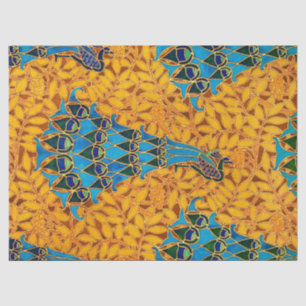 Vintage Jugendstil-Friedhöfe und Baum Seidenpapier