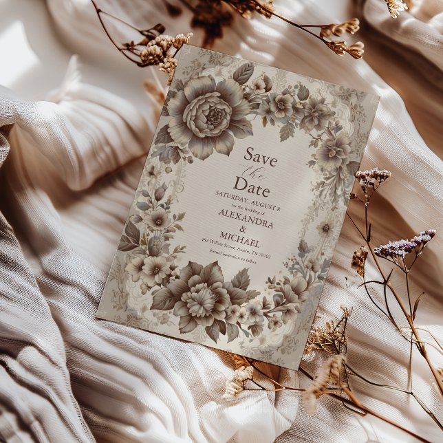 Vintage Jugendstil-Hochzeit Save The Date (Von Creator hochgeladen)