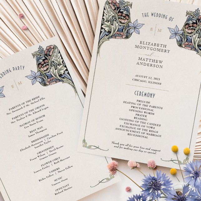 Vintage Jugendstil-Hochzeitskarte Einladung (Von Creator hochgeladen)