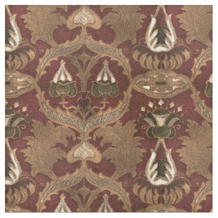 Vintage Jugendstil-Imitat Leather Blumenmuster Stoff