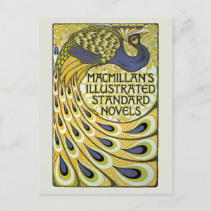 Vintage Jugendstil-Macmillan-Romane und Postkarte