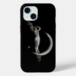 Vintage Jugendstil-Mond-Girl Case-Mate iPhone Hülle