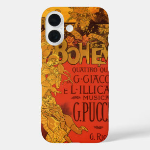 Vintage Jugendstil-Musik, La Boheme Opera, 1896 iPhone 16 Hülle