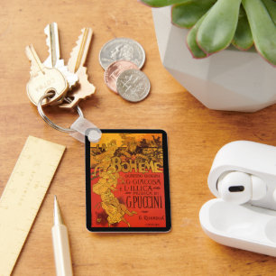 Vintage Jugendstil-Musik, La Boheme Opera, 1896 Schlüsselanhänger