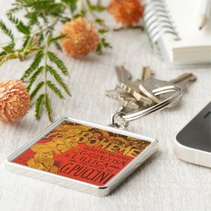 Vintage Jugendstil-Musik, La Boheme Opera, 1896 Schlüsselanhänger