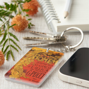 Vintage Jugendstil-Musik, La Boheme Opera, 1896 Schlüsselanhänger