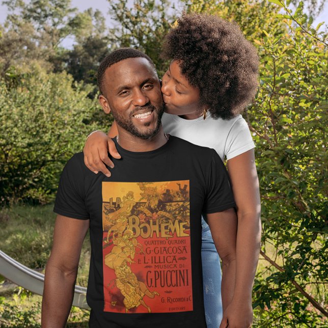 Vintage Jugendstil-Musik, La Boheme Opera, 1896 T-Shirt (Von Creator hochgeladen)