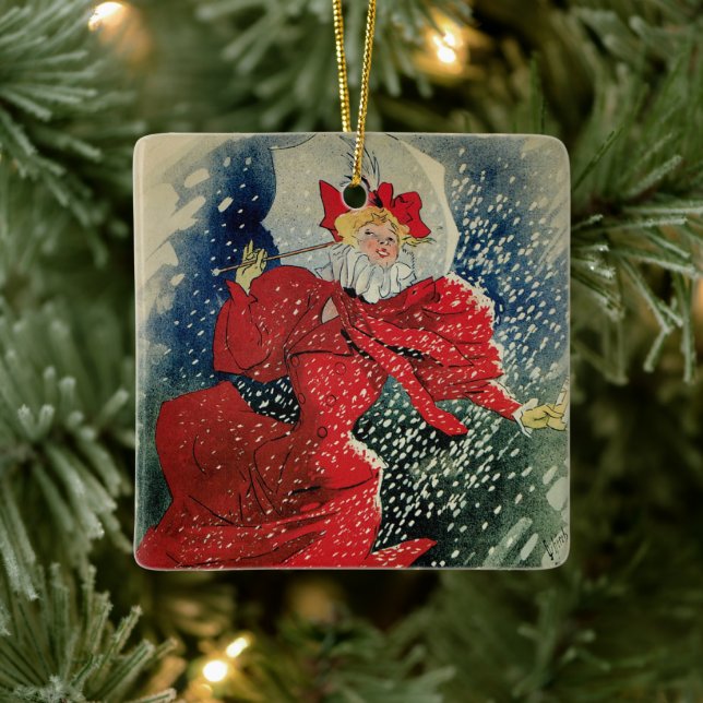 Vintage Jugendstil-Pastilles Geraudel Husten Tropf Keramikornament (Baum)