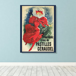 Vintage Jugendstil-Pastilles Geraudel Husten Tropf Leinwanddruck