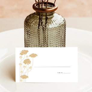 Vintage Jugendstil-Platzkarte Platzkarte