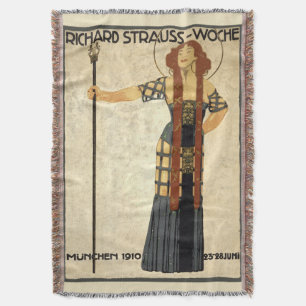 Vintage Jugendstil Richard Strauß-Woche, München Decke