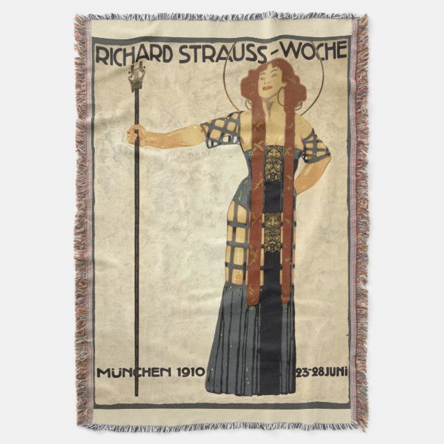 Vintage Jugendstil Richard Strauß-Woche, München Decke (Vorderseite Vertikal)